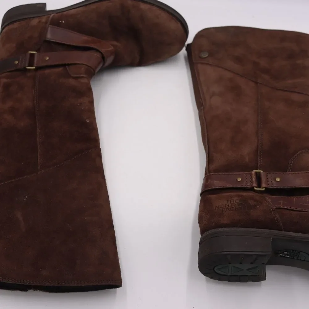 The North Face Primaloft Suede Insulated Mid-Calf Boots Brown Women's 6.5